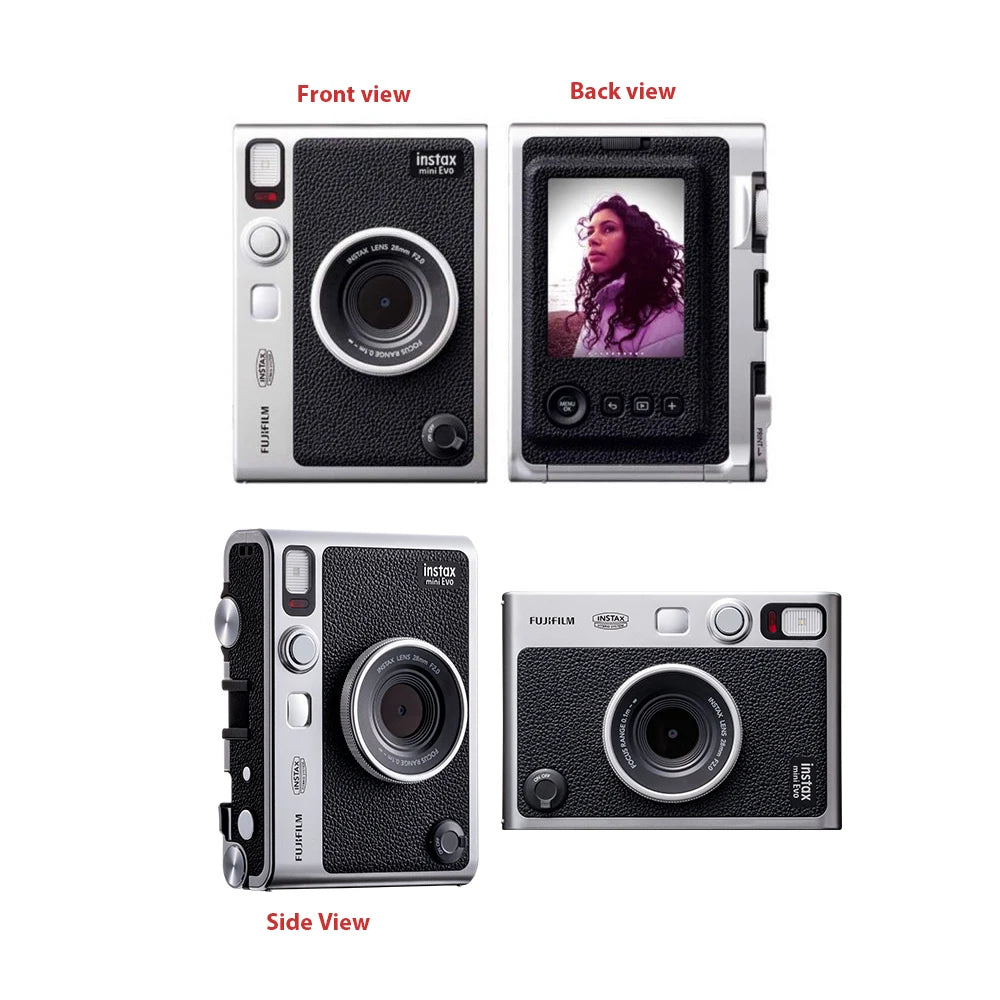 Original Fujifilm Instax Mini Evo Camera Fuji Instant Camera Smartphone Photos Print Camera Optional White Film 20/40 sheets